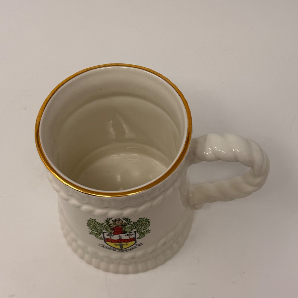 Vtg Sampson Bridgwood Lifelong Ironstone Knight Tankard Mug Coat of Arms England - Picture 8 of 14